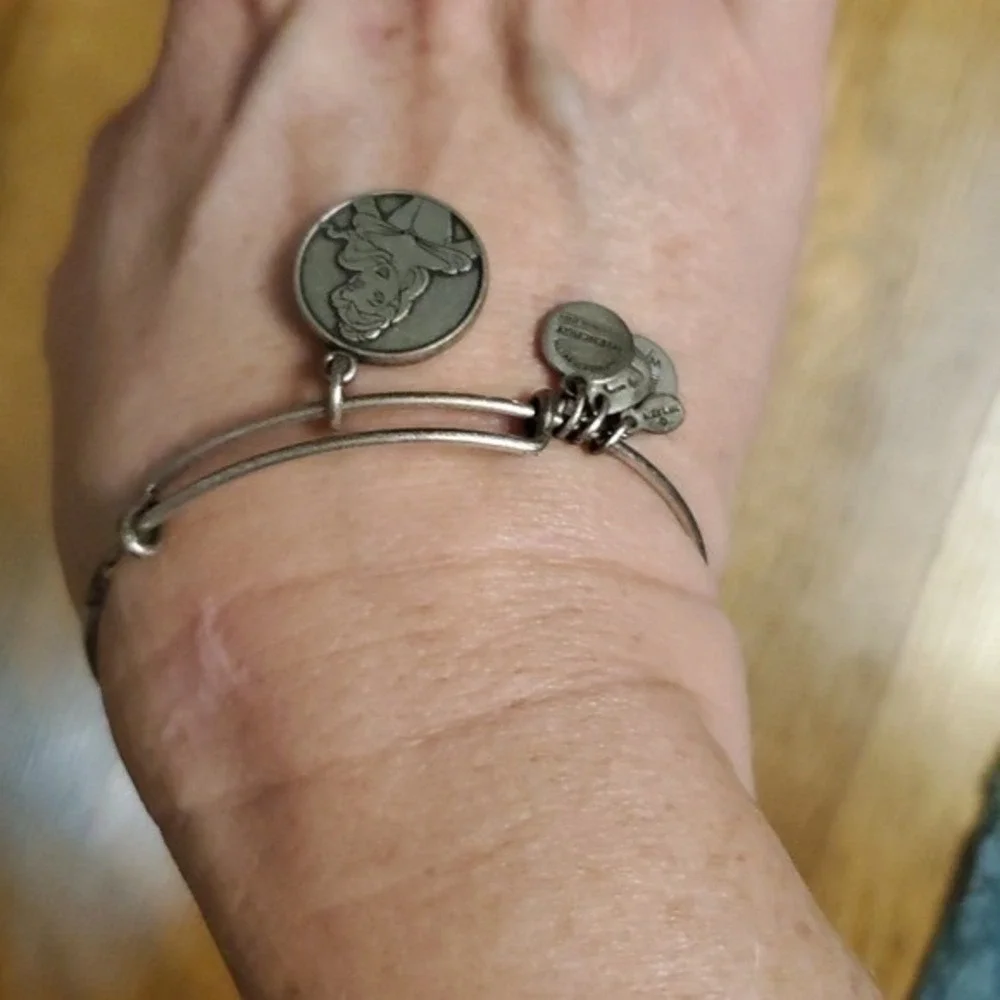 Disney Alex and Ani Beauty and‎ the Beast Silver Bracelet  in Belle Character